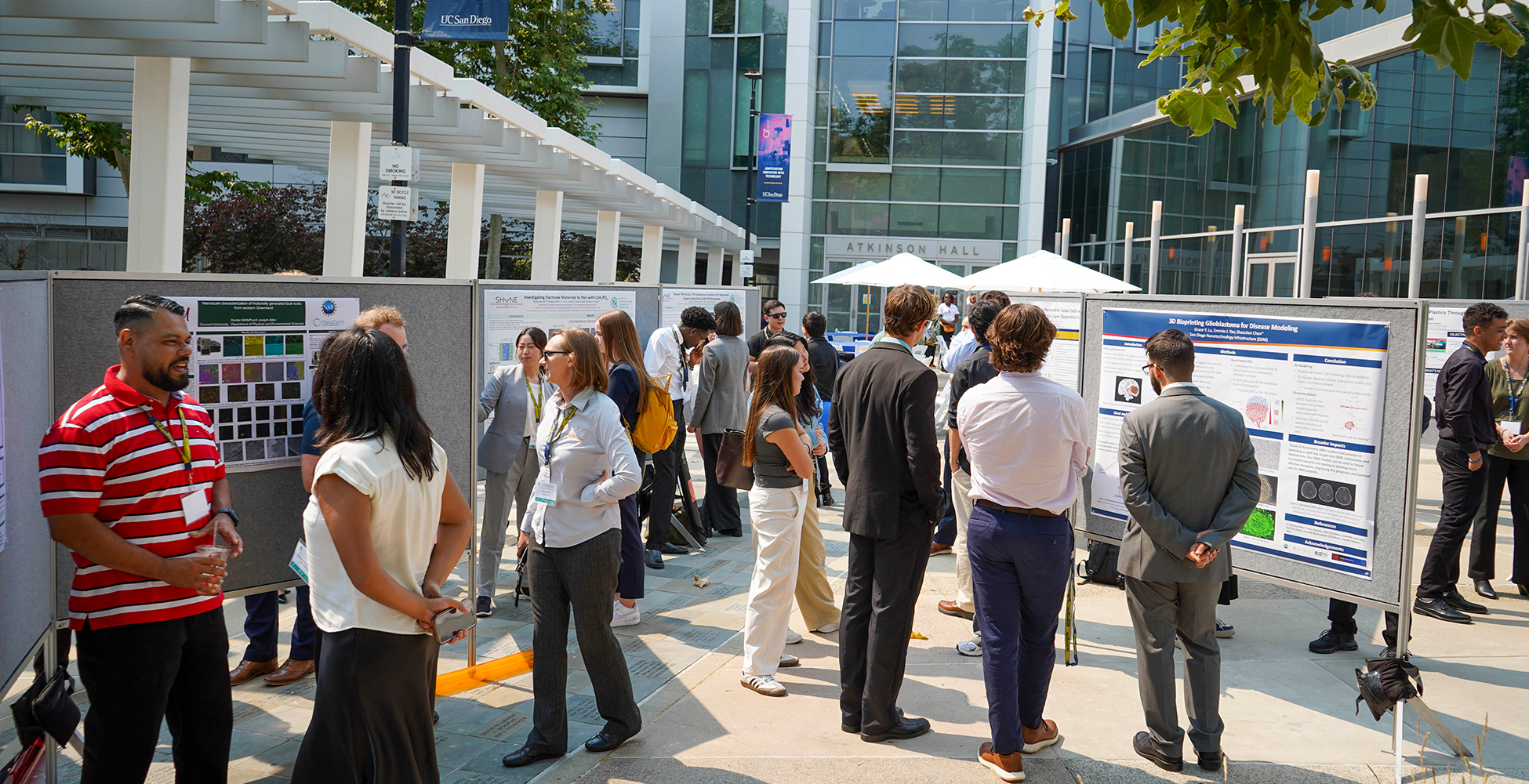 Poster session outside